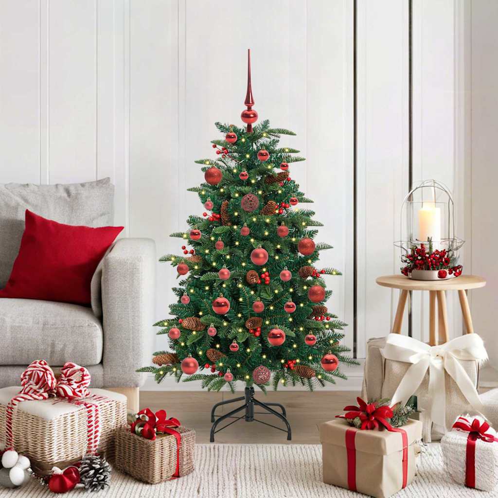 Artificial Christmas Tree with 150 LEDs with Stand Green 120 cm