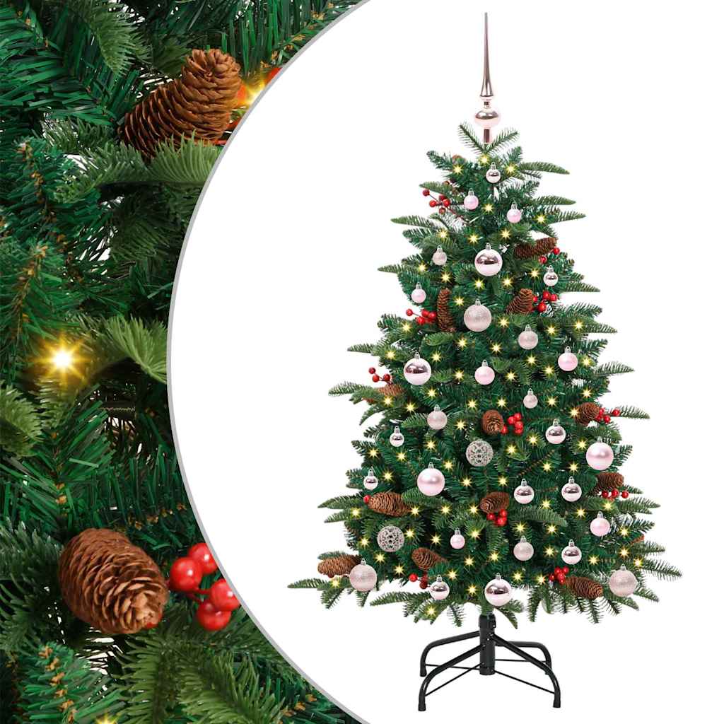 Artificial Christmas Tree with 150 LEDs with Stand Green 120 cm
