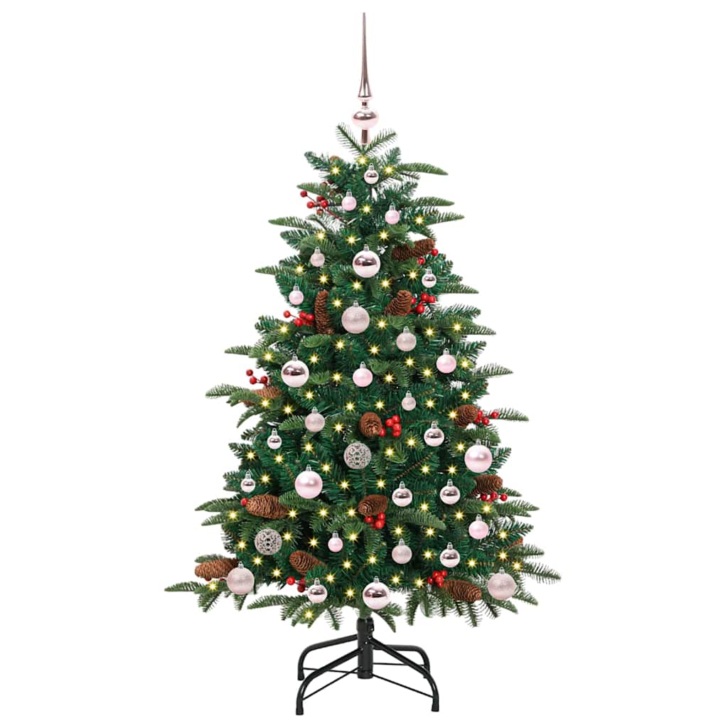 Artificial Christmas Tree with 150 LEDs with Stand Green 120 cm