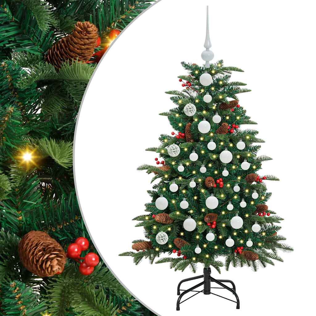Artificial Christmas Tree with 150 LEDs with Stand Green 120 cm