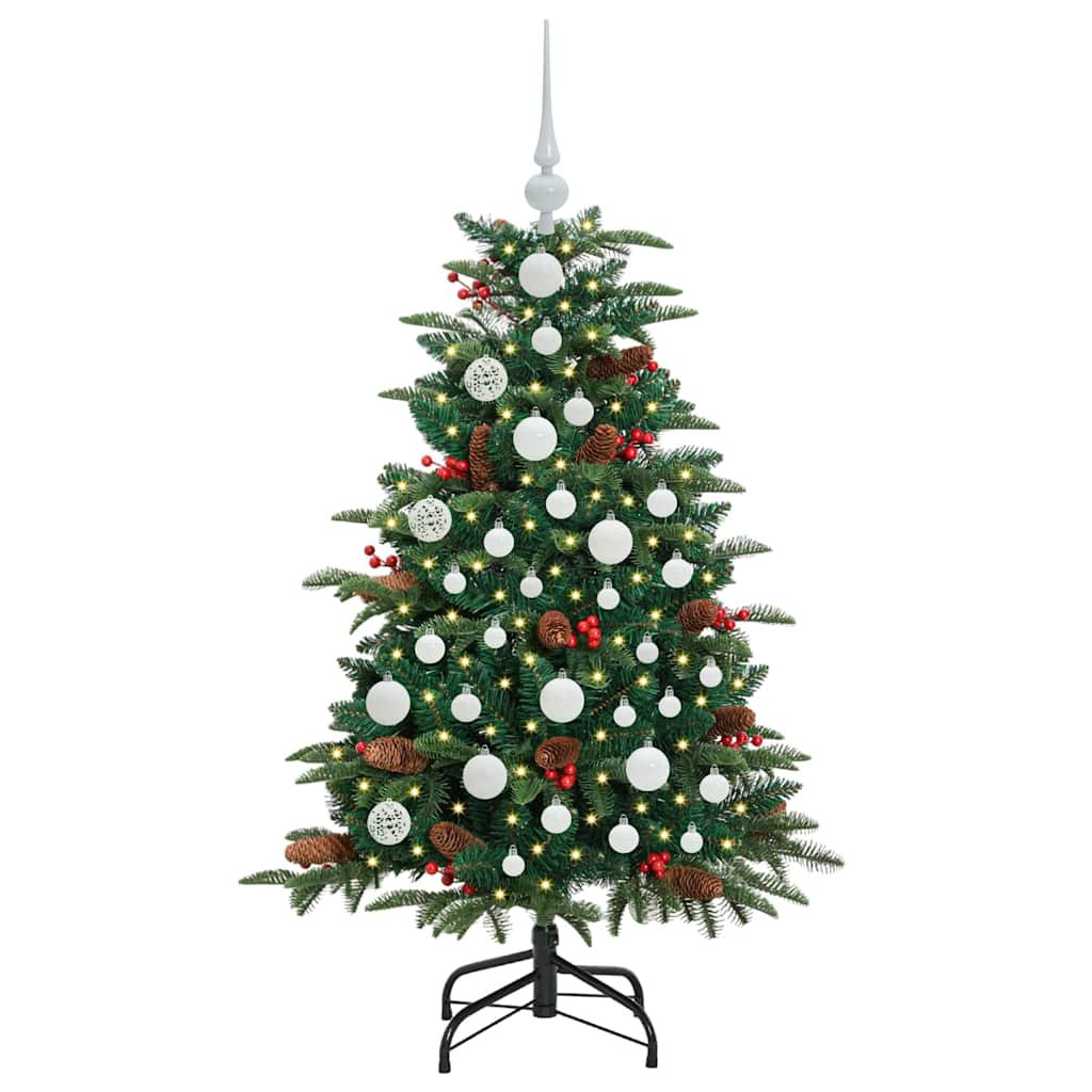 Artificial Christmas Tree with 150 LEDs with Stand Green 120 cm