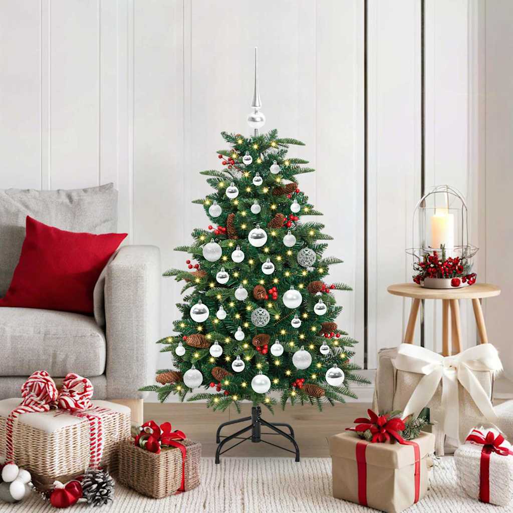 Artificial Christmas Tree with 150 LEDs with Stand Green 120 cm