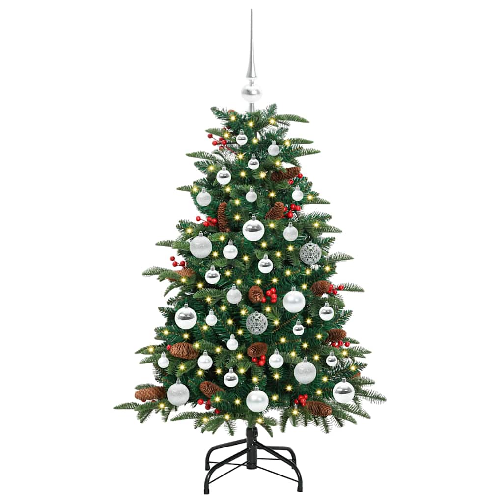 Artificial Christmas Tree with 150 LEDs with Stand Green 120 cm
