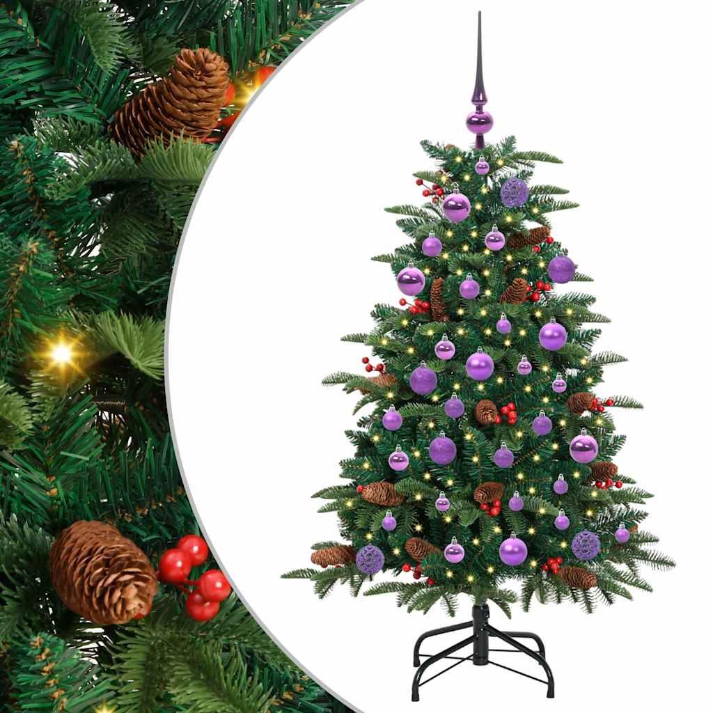 Artificial Christmas Tree with 150 LEDs with Stand Green 120 cm