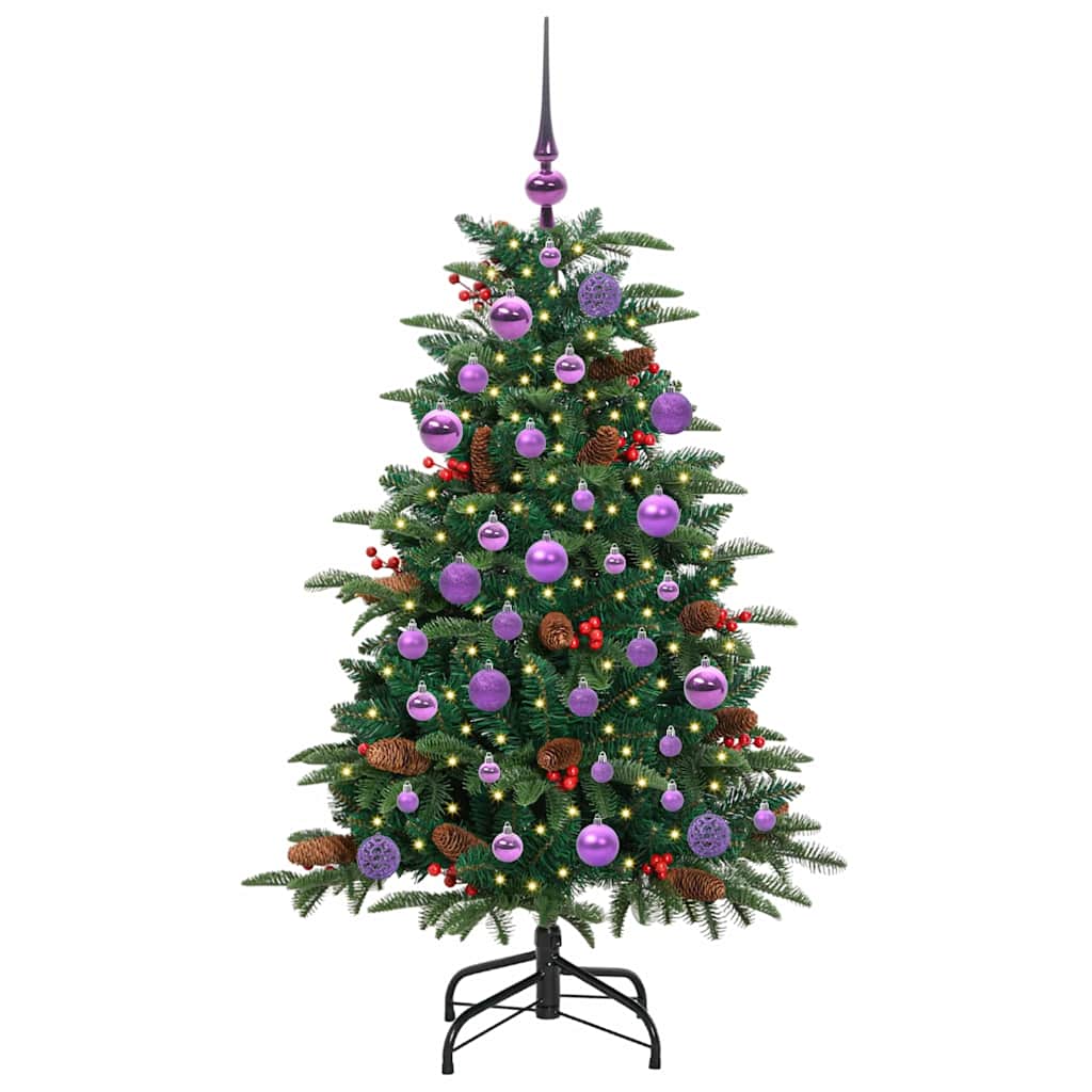 Artificial Christmas Tree with 150 LEDs with Stand Green 120 cm