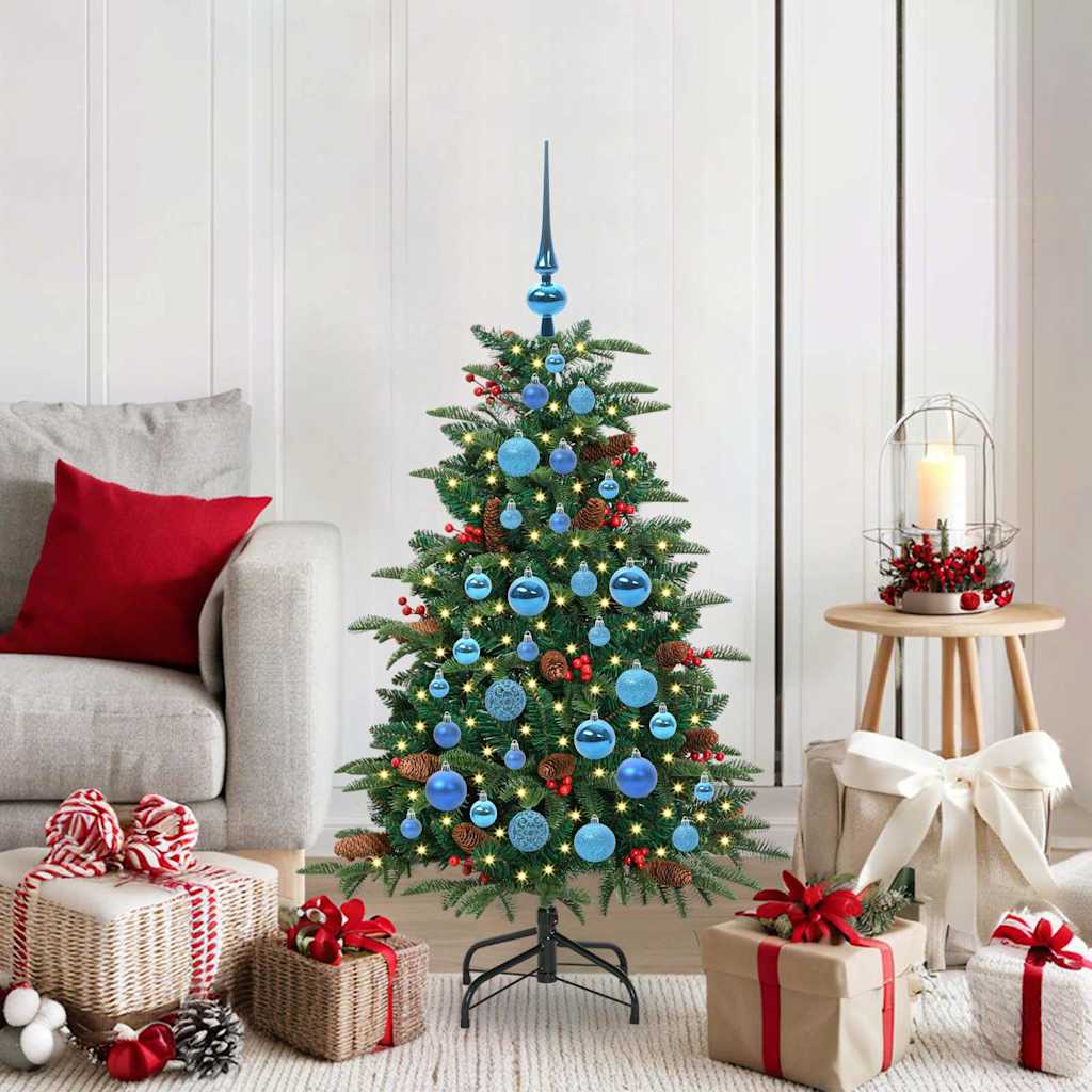 Artificial Christmas Tree with 150 LEDs with Stand Green 120 cm
