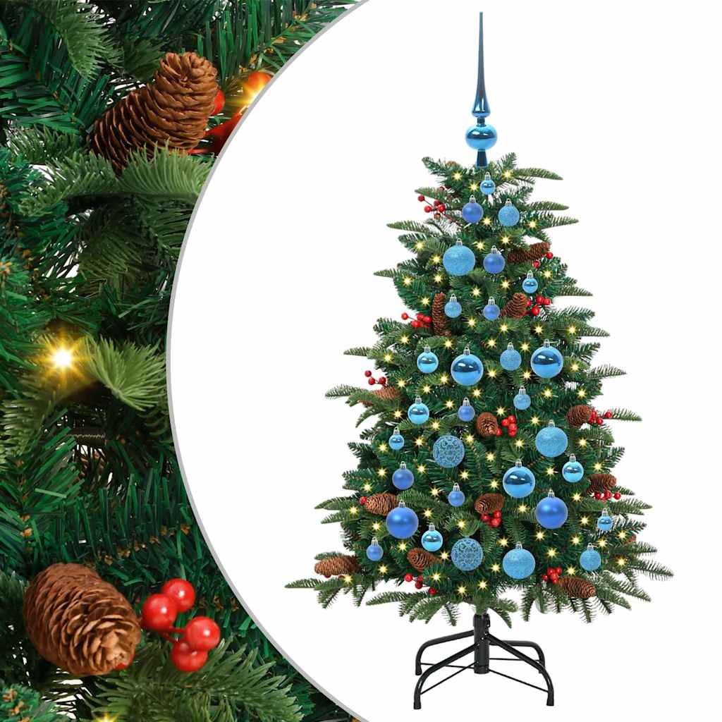 Artificial Christmas Tree with 150 LEDs with Stand Green 120 cm