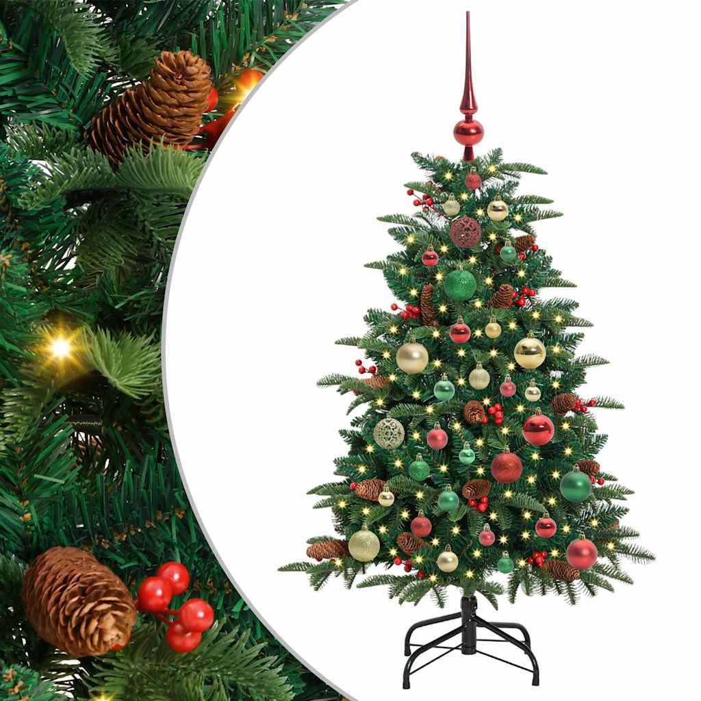 Artificial Christmas Tree with 150 LEDs with Stand Green 120 cm