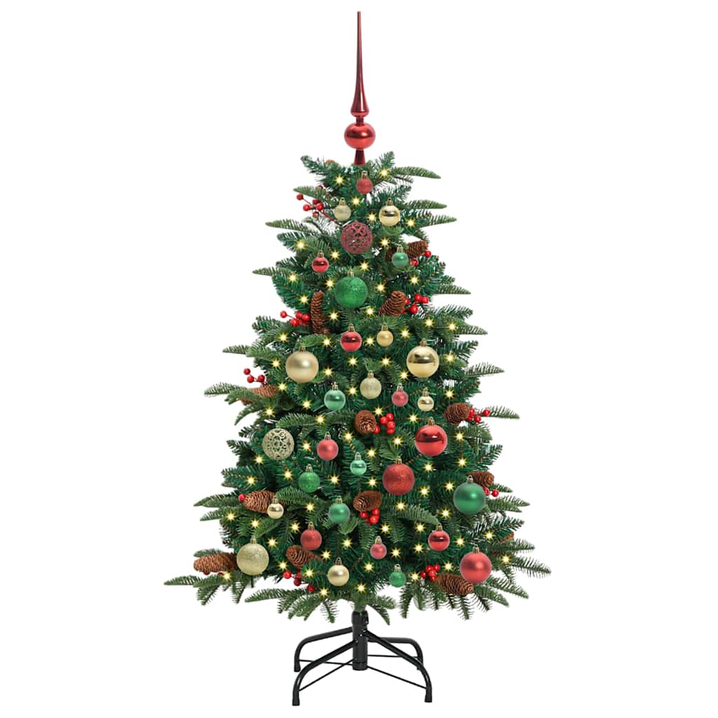 Artificial Christmas Tree with 150 LEDs with Stand Green 120 cm