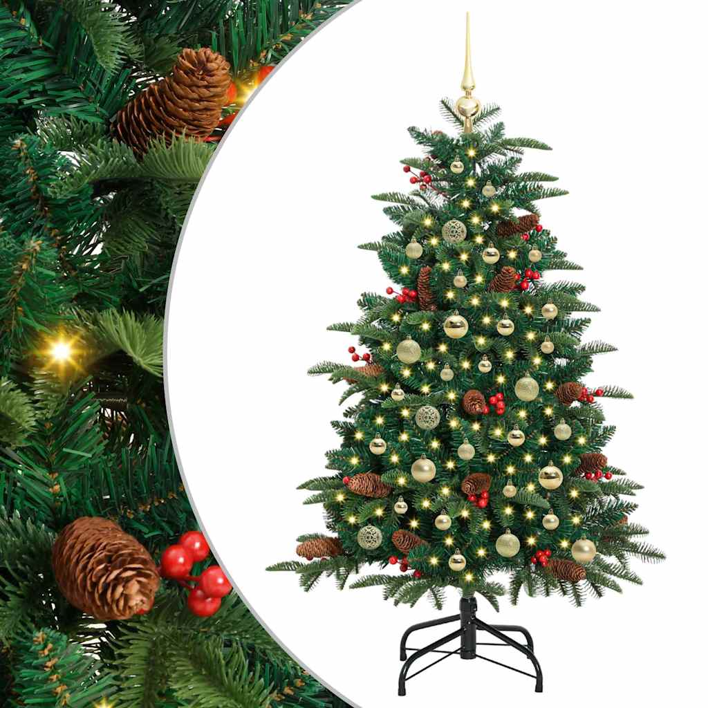 Artificial Christmas Tree with 150 LEDs with Stand Green 150 cm