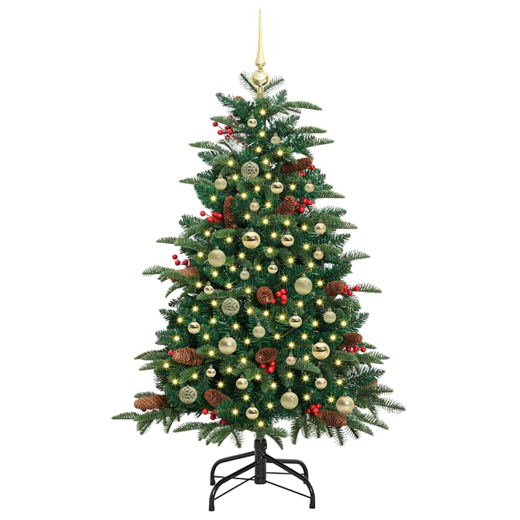 Artificial Christmas Tree with 150 LEDs with Stand Green 150 cm