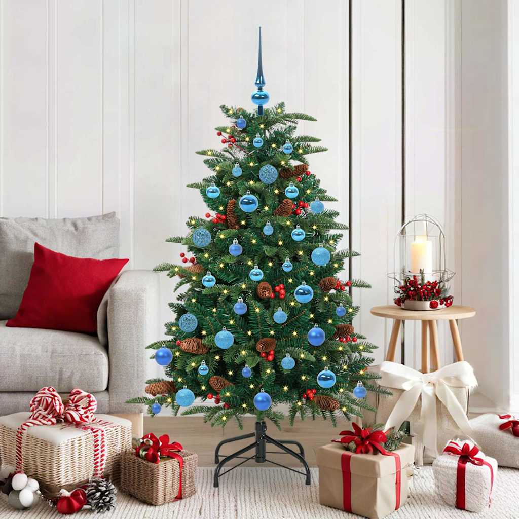 Artificial Christmas Tree with 150 LEDs with Stand Green 150 cm