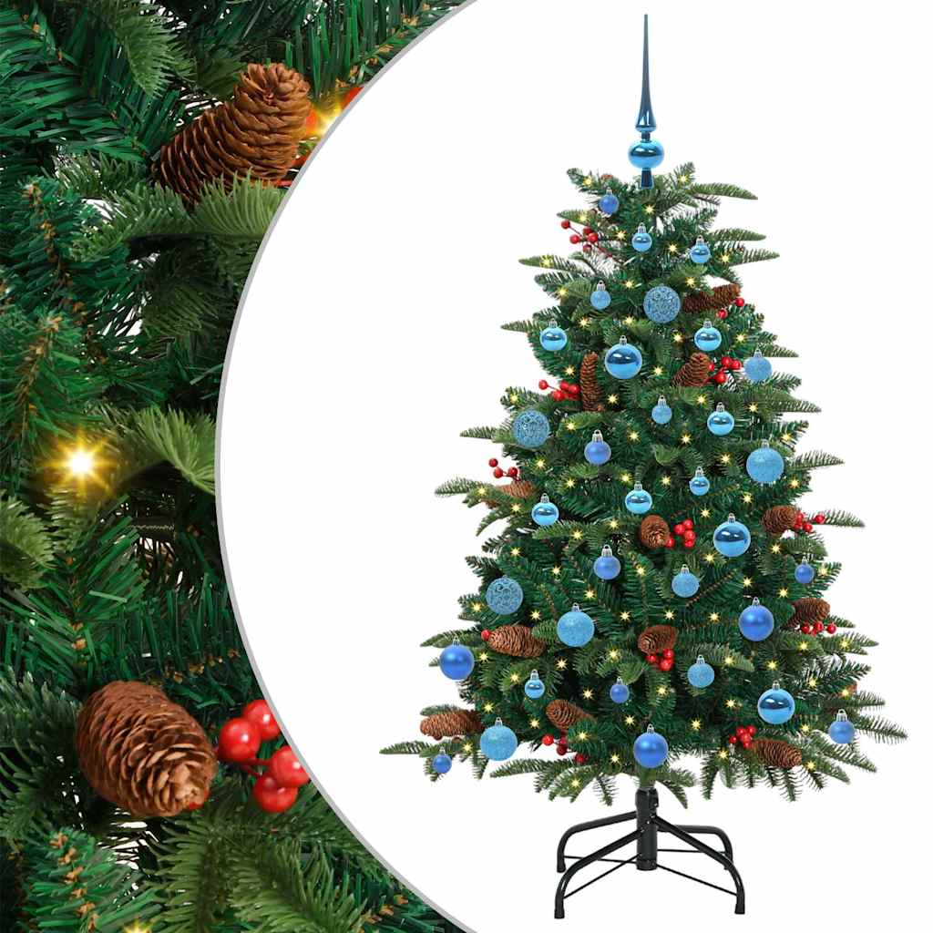 Artificial Christmas Tree with 150 LEDs with Stand Green 150 cm