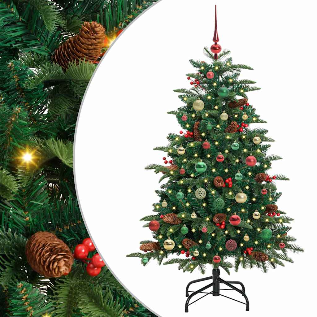 Artificial Christmas Tree with 150 LEDs with Stand Green 150 cm