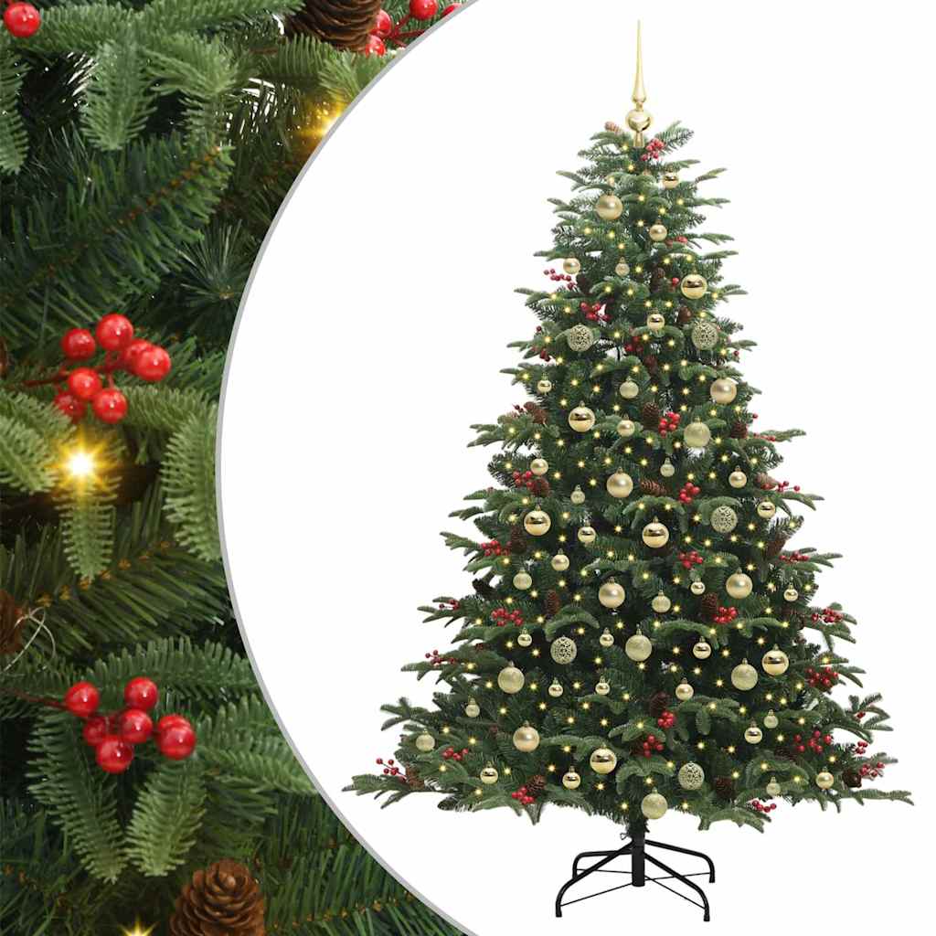 Artificial Christmas Tree with 300 LEDs with Stand Green 180 cm