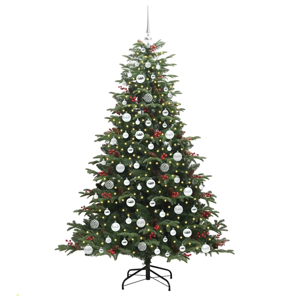 Artificial Christmas Tree with 300 LEDs with Stand Green 180 cm