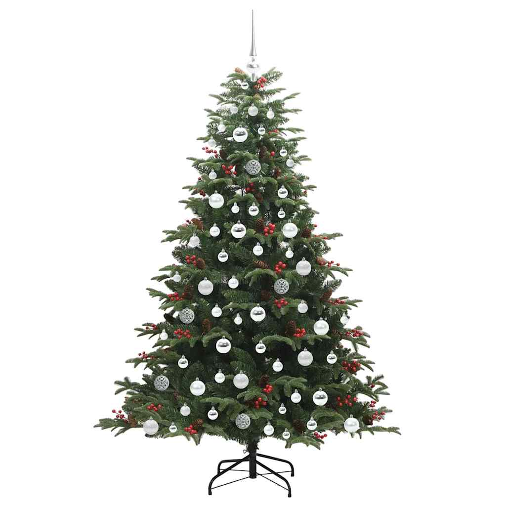 Artificial Christmas Tree with 300 LEDs with Stand Green 180 cm