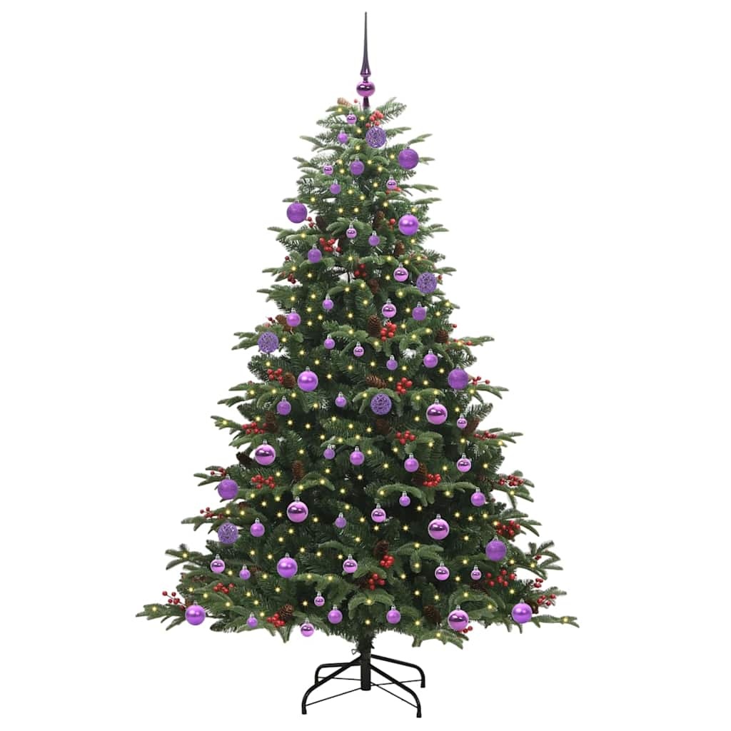 Artificial Christmas Tree with 300 LEDs with Stand Green 180 cm