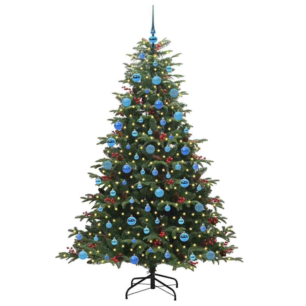 Artificial Christmas Tree with 300 LEDs with Stand Green 180 cm