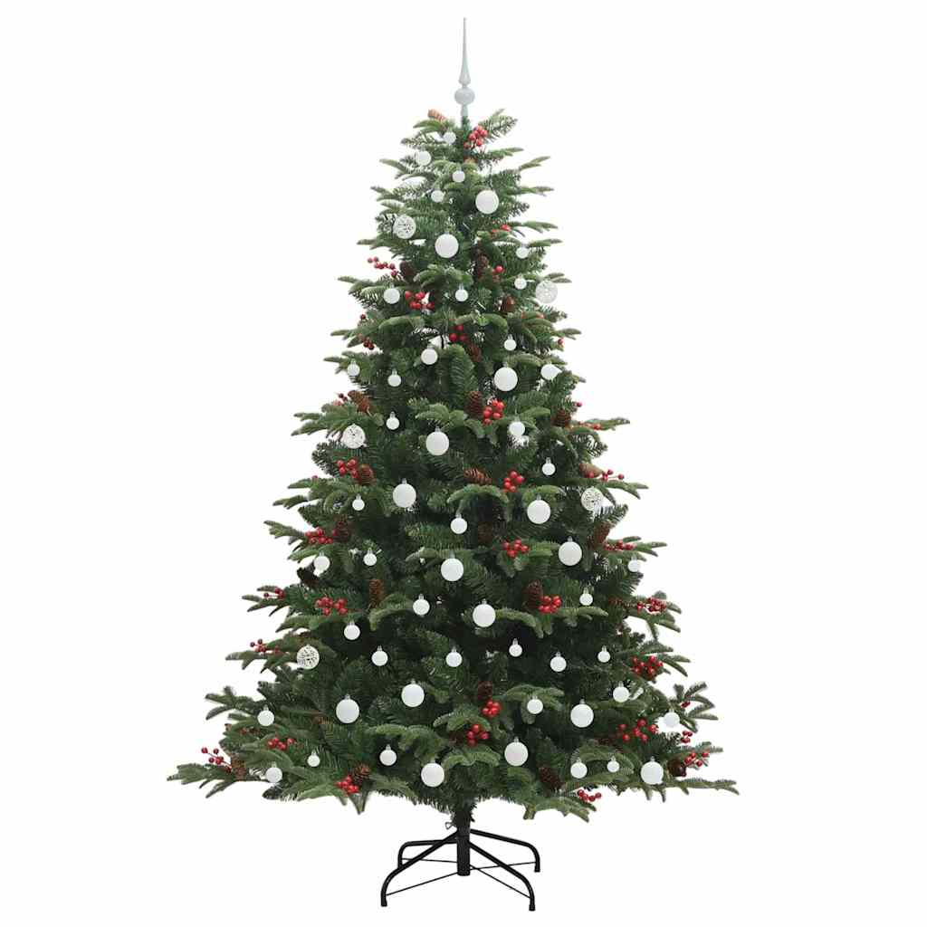 Artificial Christmas Tree with 300 LEDs with Stand Green 210 cm