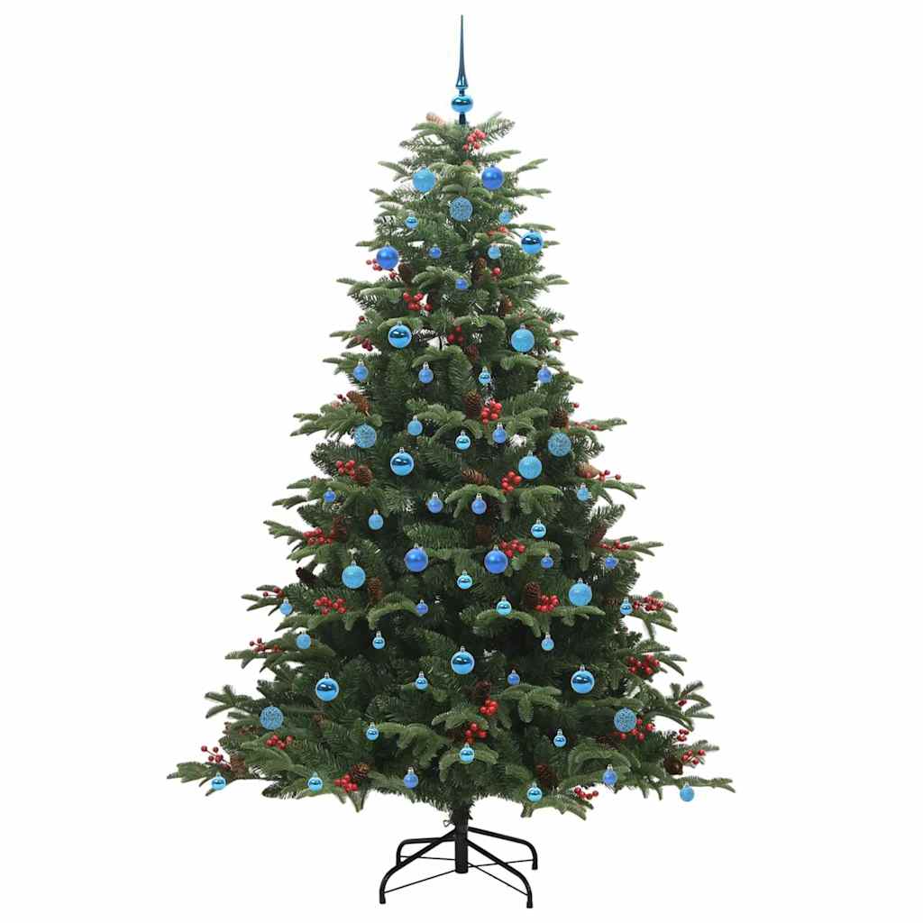 Artificial Christmas Tree with 300 LEDs with Stand Green 210 cm