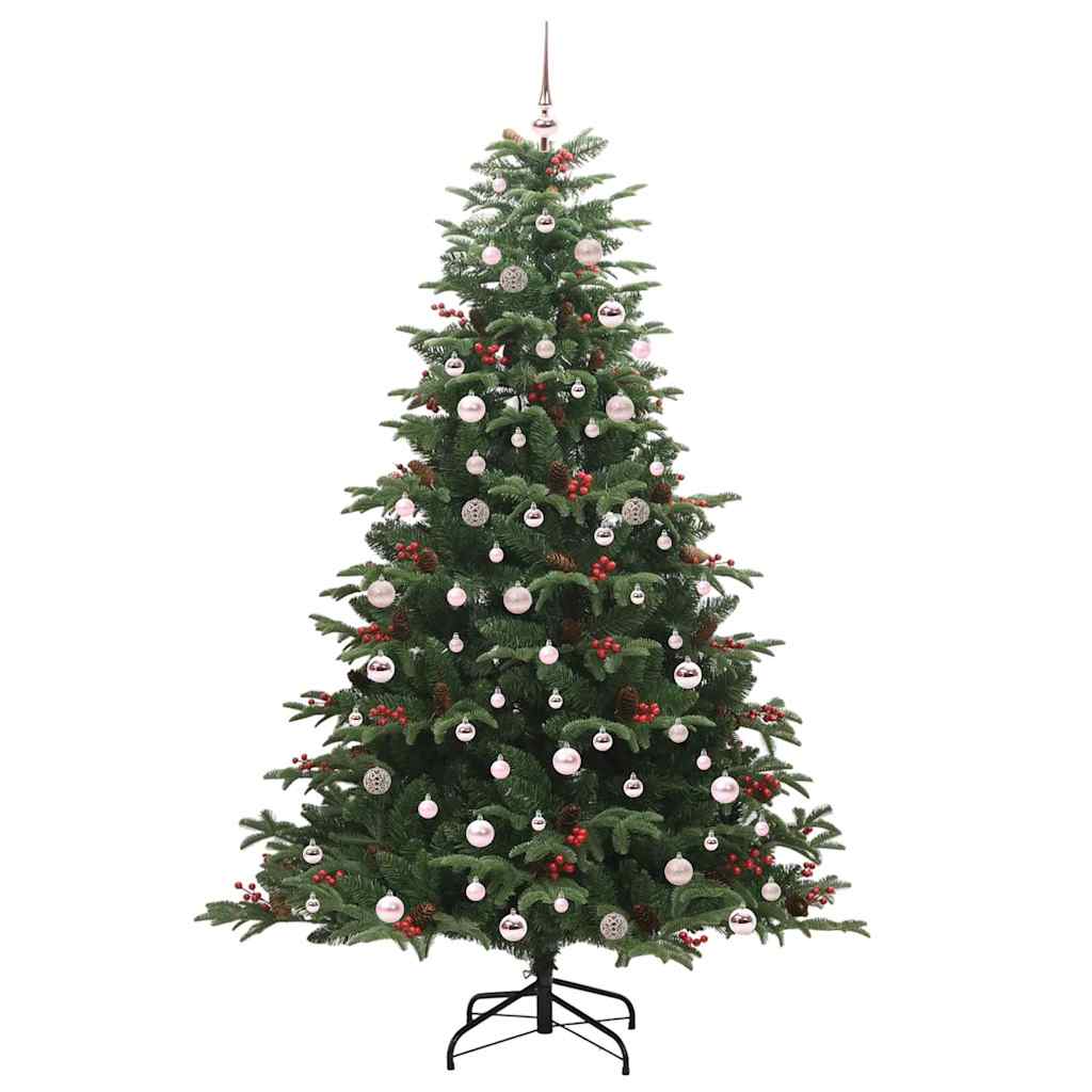 Artificial Christmas Tree with 300 LEDs with Stand Green 240 cm