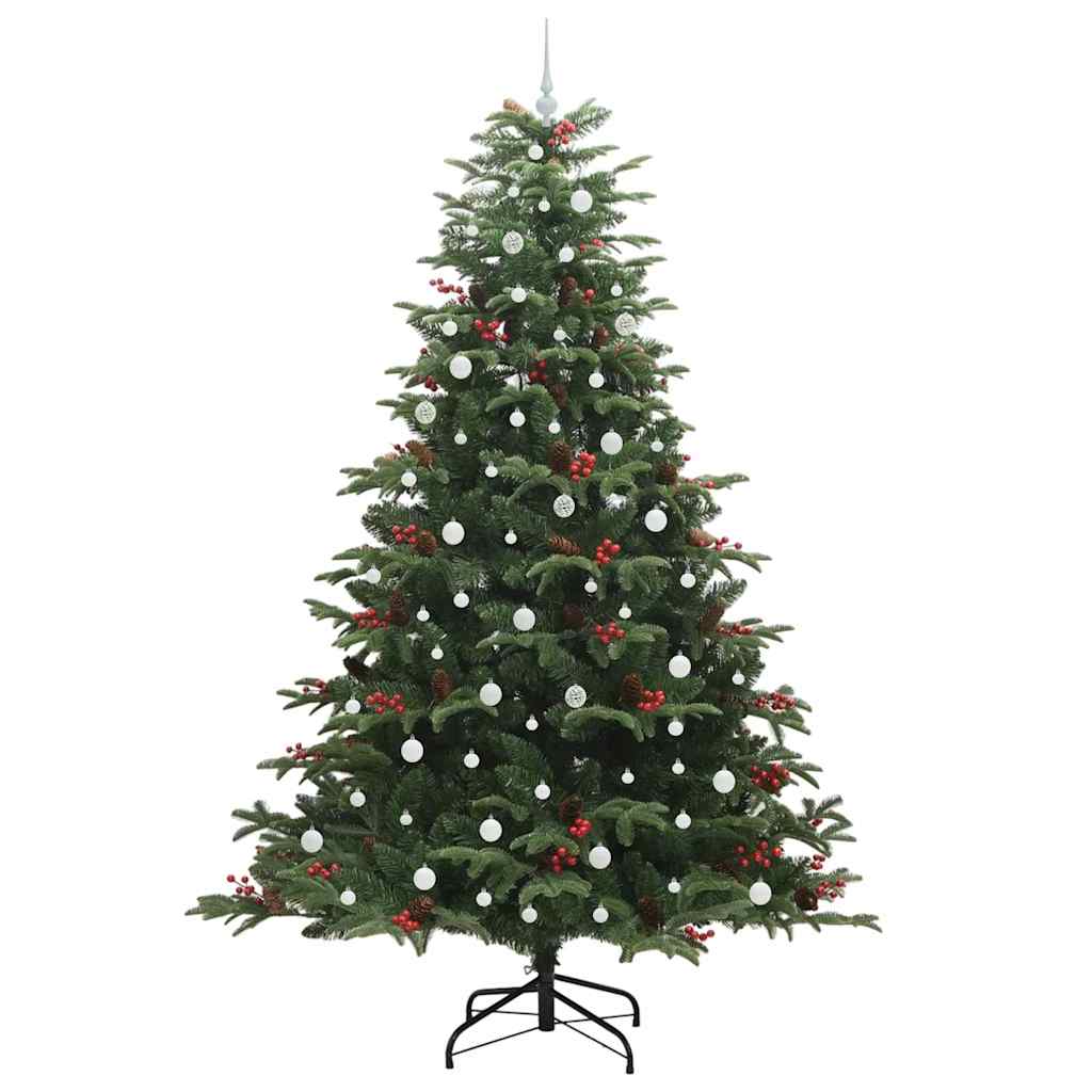Artificial Christmas Tree with 300 LEDs with Stand Green 240 cm