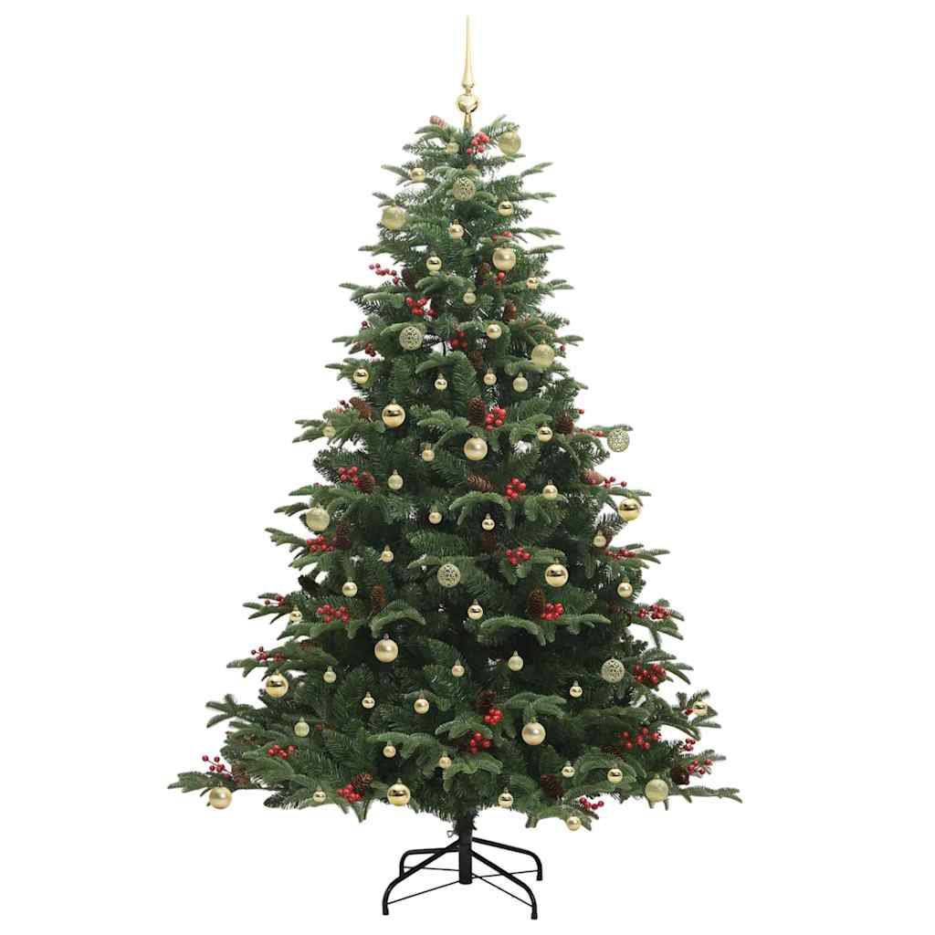 Artificial Christmas Tree with 300 LEDs with Stand Green 240 cm