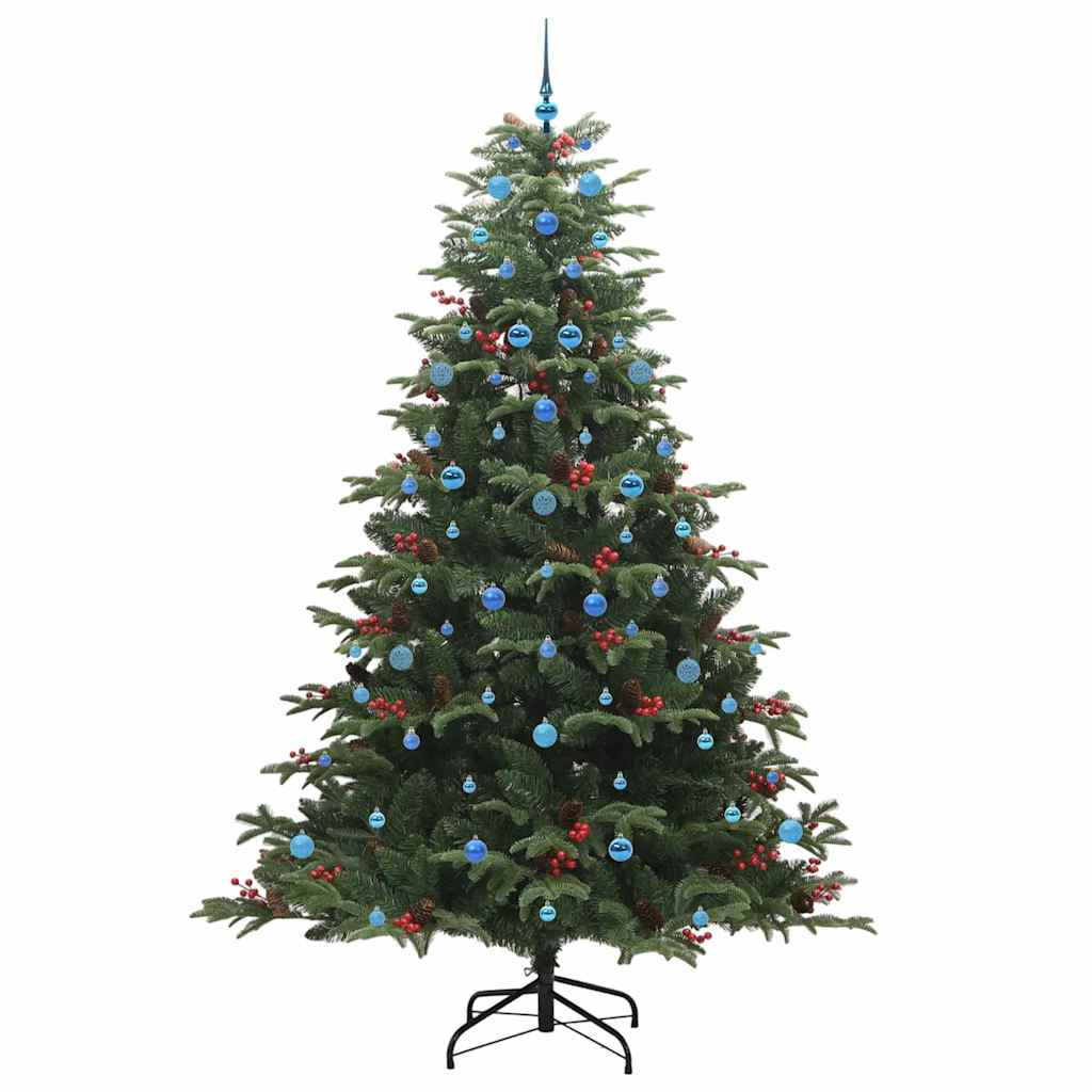 Artificial Christmas Tree with 300 LEDs with Stand Green 240 cm