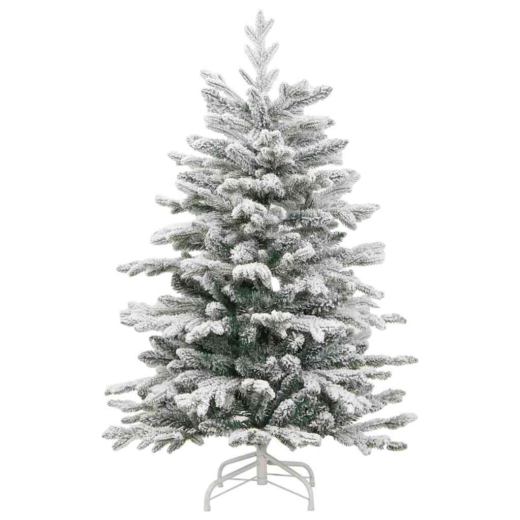 Artificial Hinged Christmas Tree White 150 cm PE and PVC