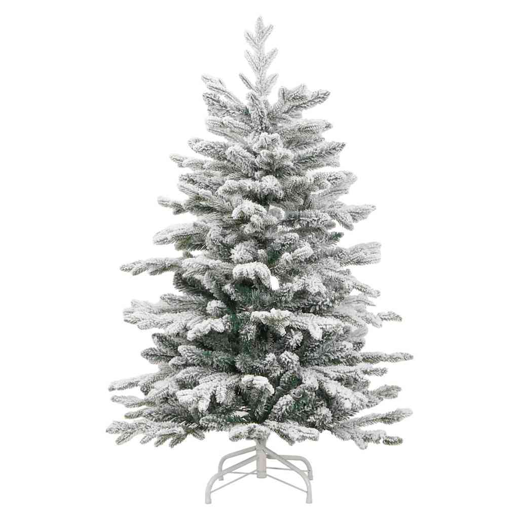 Artificial Hinged Christmas Tree White 150 cm PE and PVC