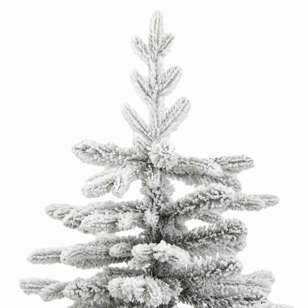 Artificial Hinged Christmas Tree White 210 cm PE and PVC