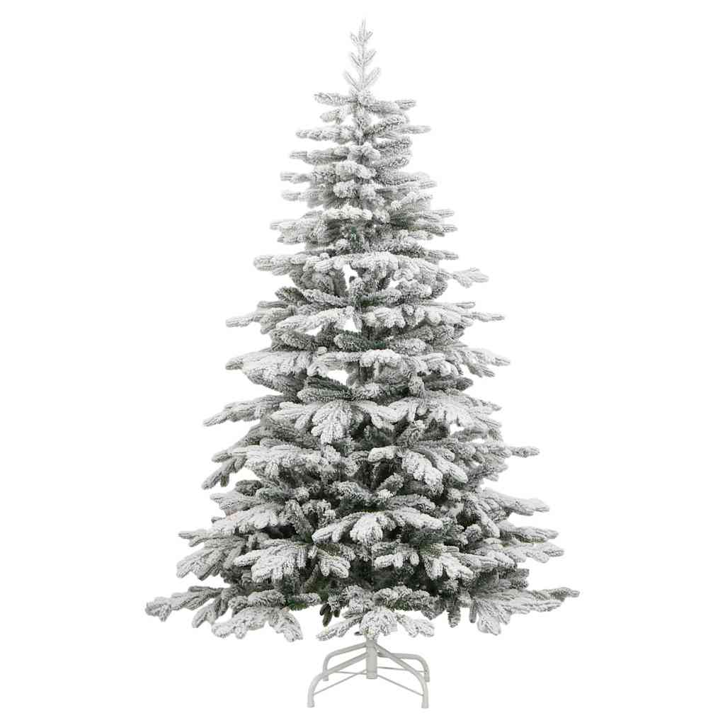 Artificial Hinged Christmas Tree White 240 cm PE and PVC