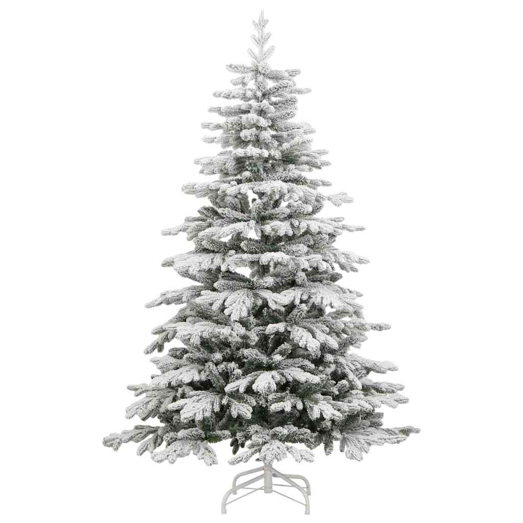 Artificial Hinged Christmas Tree White 240 cm PE and PVC