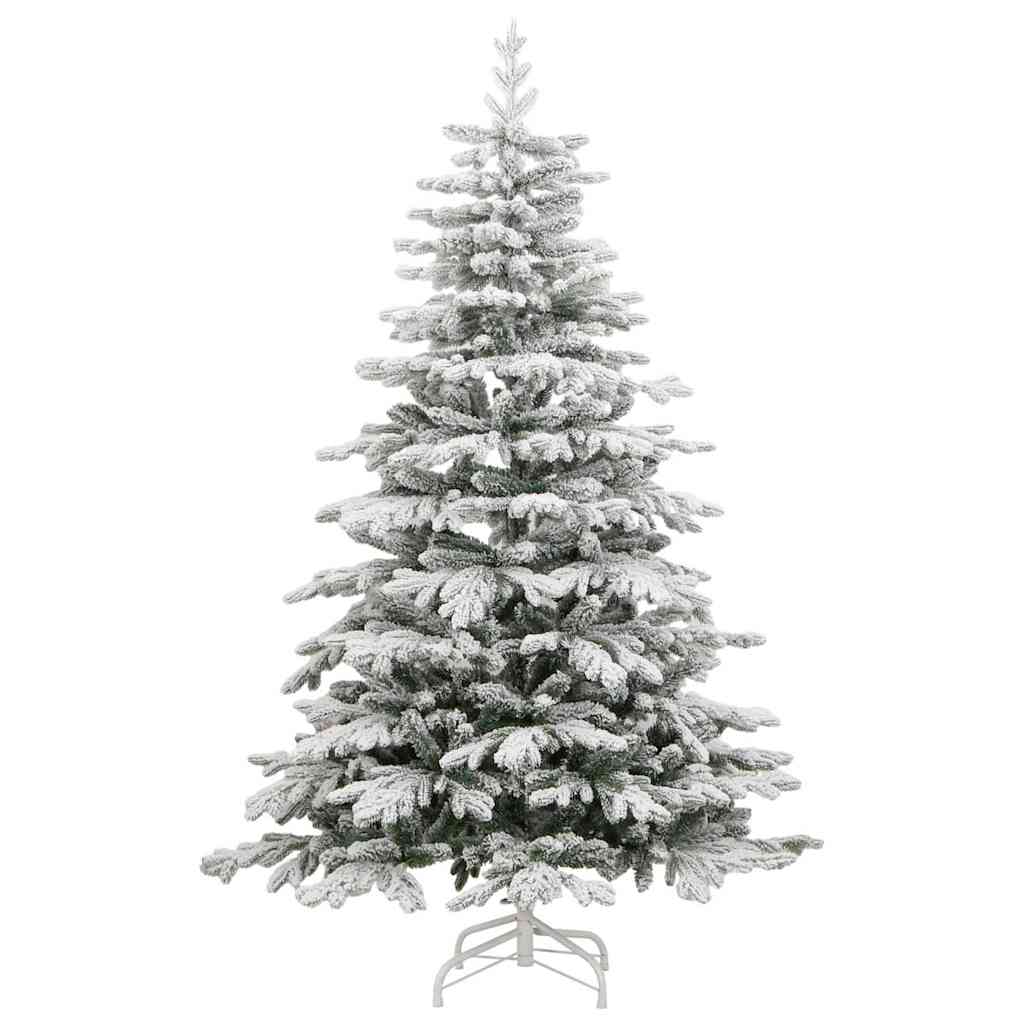 Artificial Hinged Christmas Tree White 240 cm PE and PVC