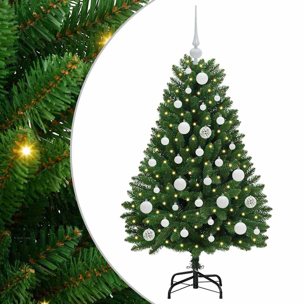Artificial Christmas Tree with Stand Green 120 cm PVC and Metal