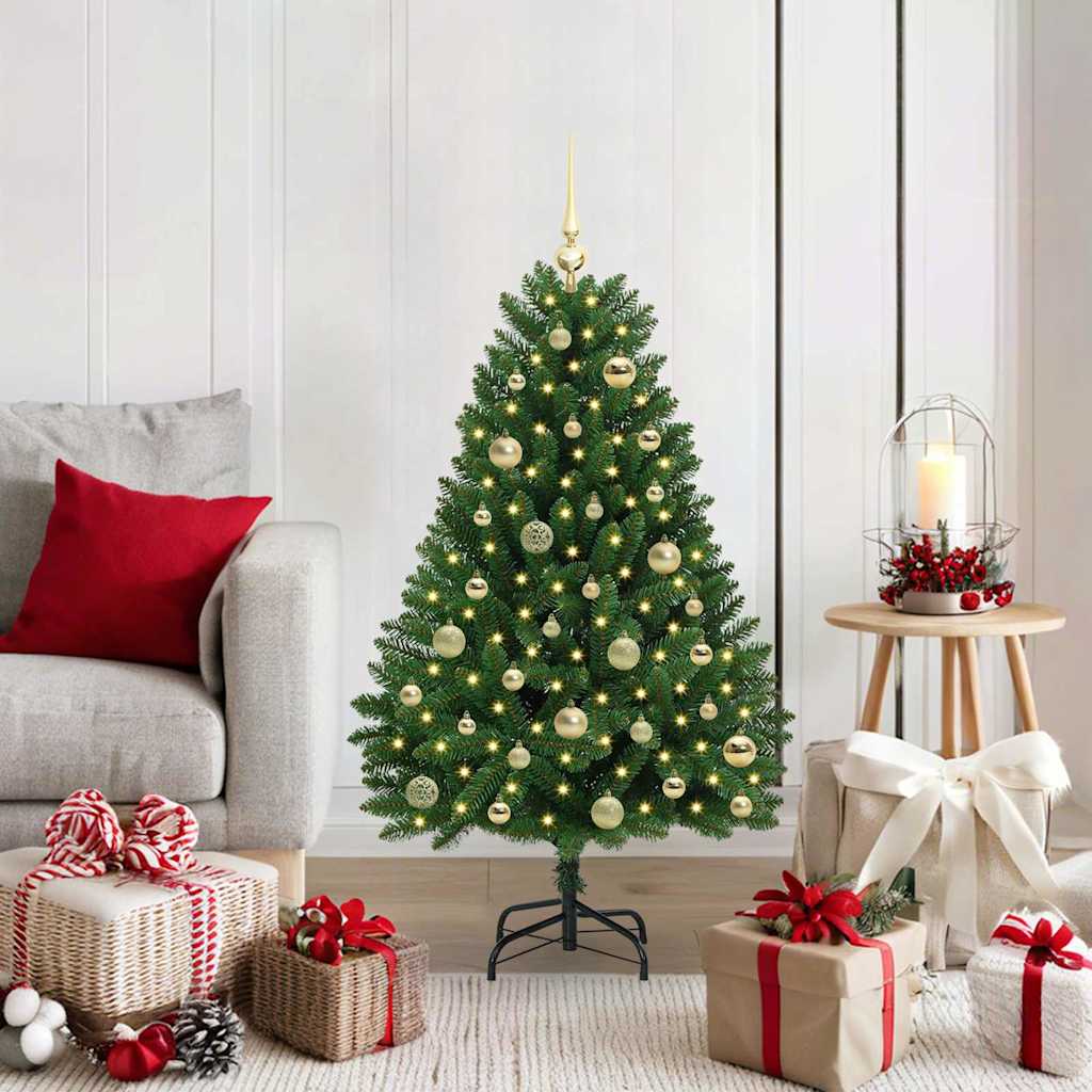 Artificial Christmas Tree with Stand Green 120 cm PVC and Metal