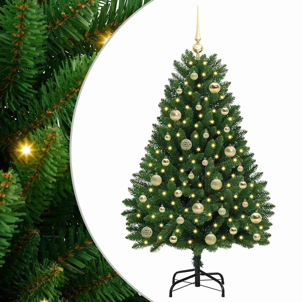Artificial Christmas Tree with Stand Green 120 cm PVC and Metal