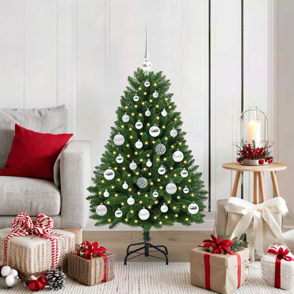 Artificial Christmas Tree with Stand Green 120 cm PVC and Metal