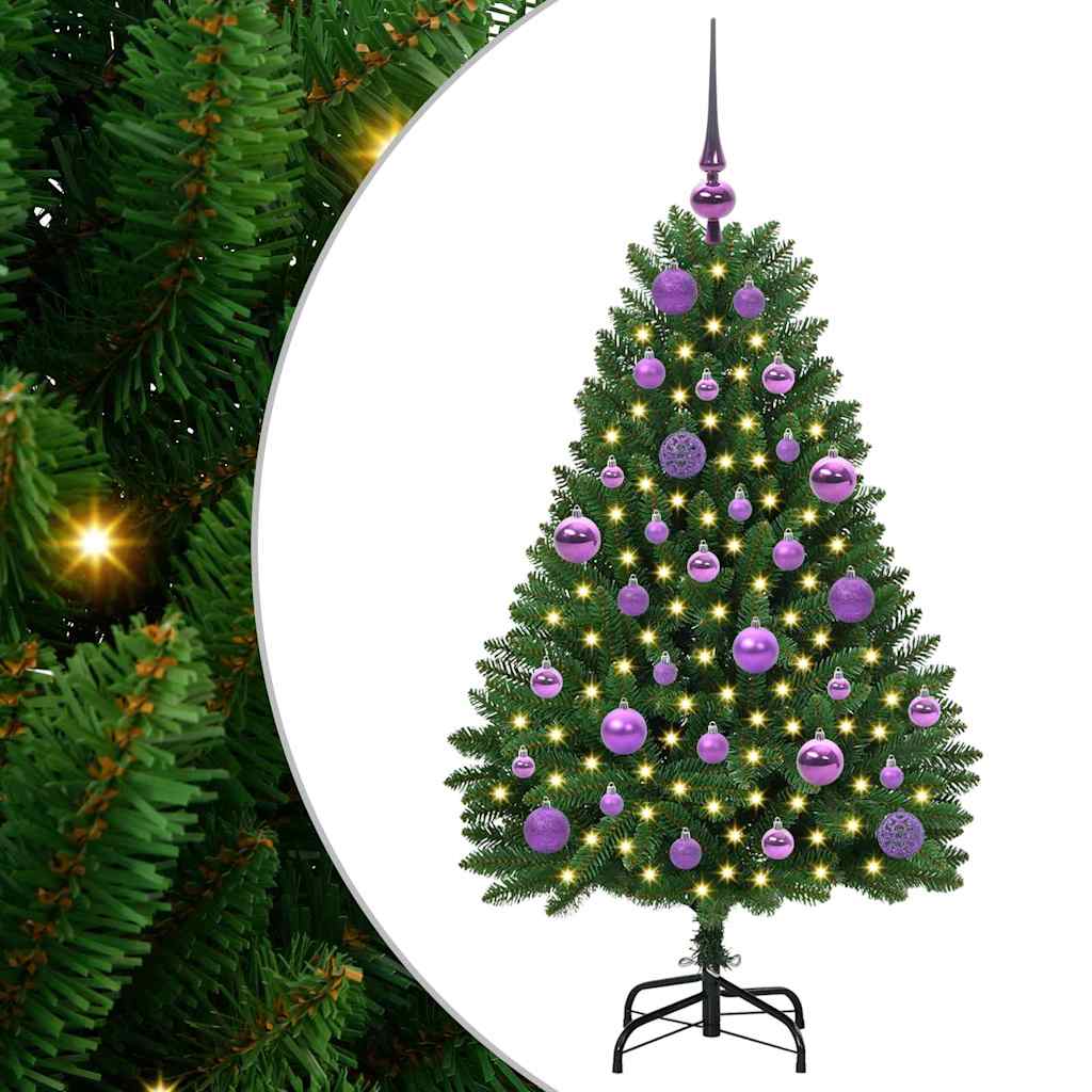 Artificial Christmas Tree with Stand Green 120 cm PVC and Metal