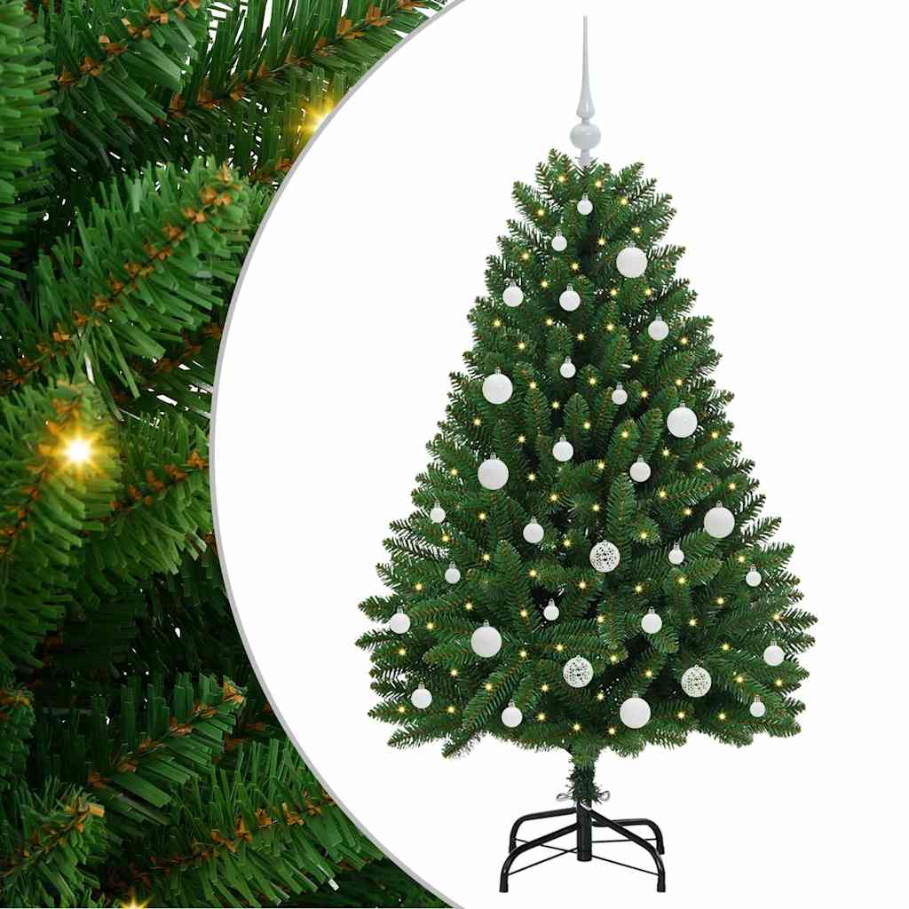 Artificial Christmas Tree with Stand Green 150 cm PVC and Metal