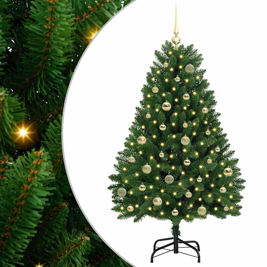Artificial Christmas Tree with Stand Green 150 cm PVC and Metal