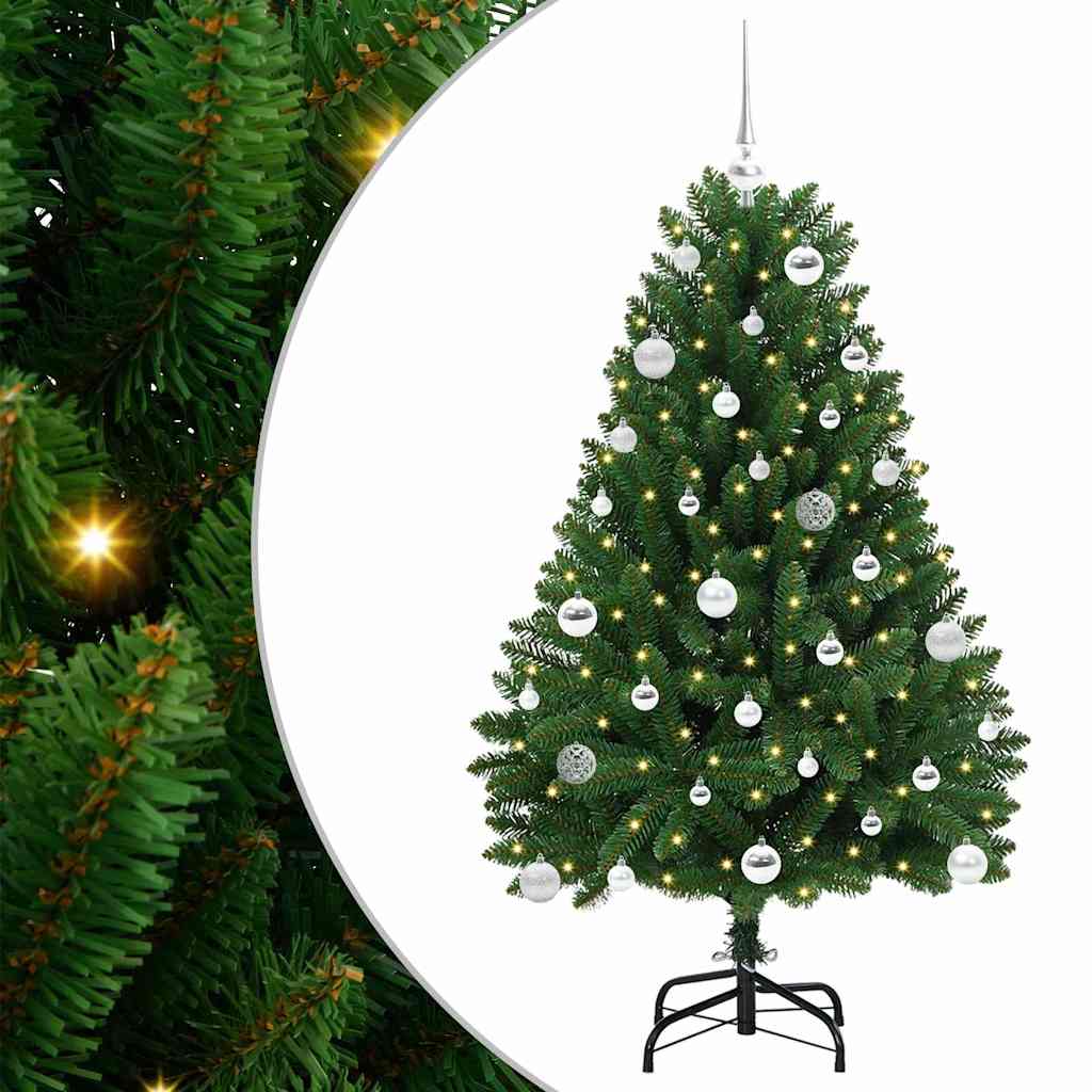 Artificial Christmas Tree with Stand Green 150 cm PVC and Metal