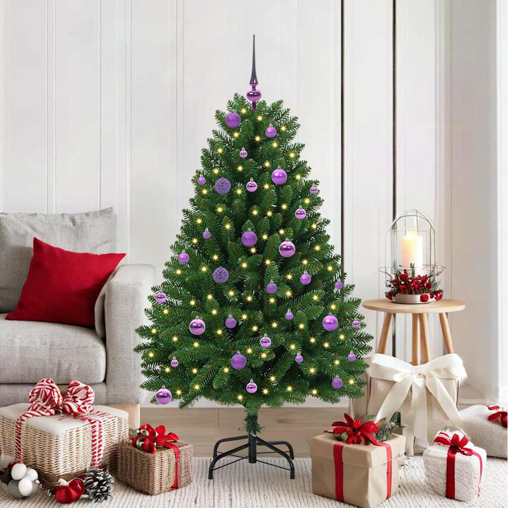Artificial Christmas Tree with Stand Green 150 cm PVC and Metal