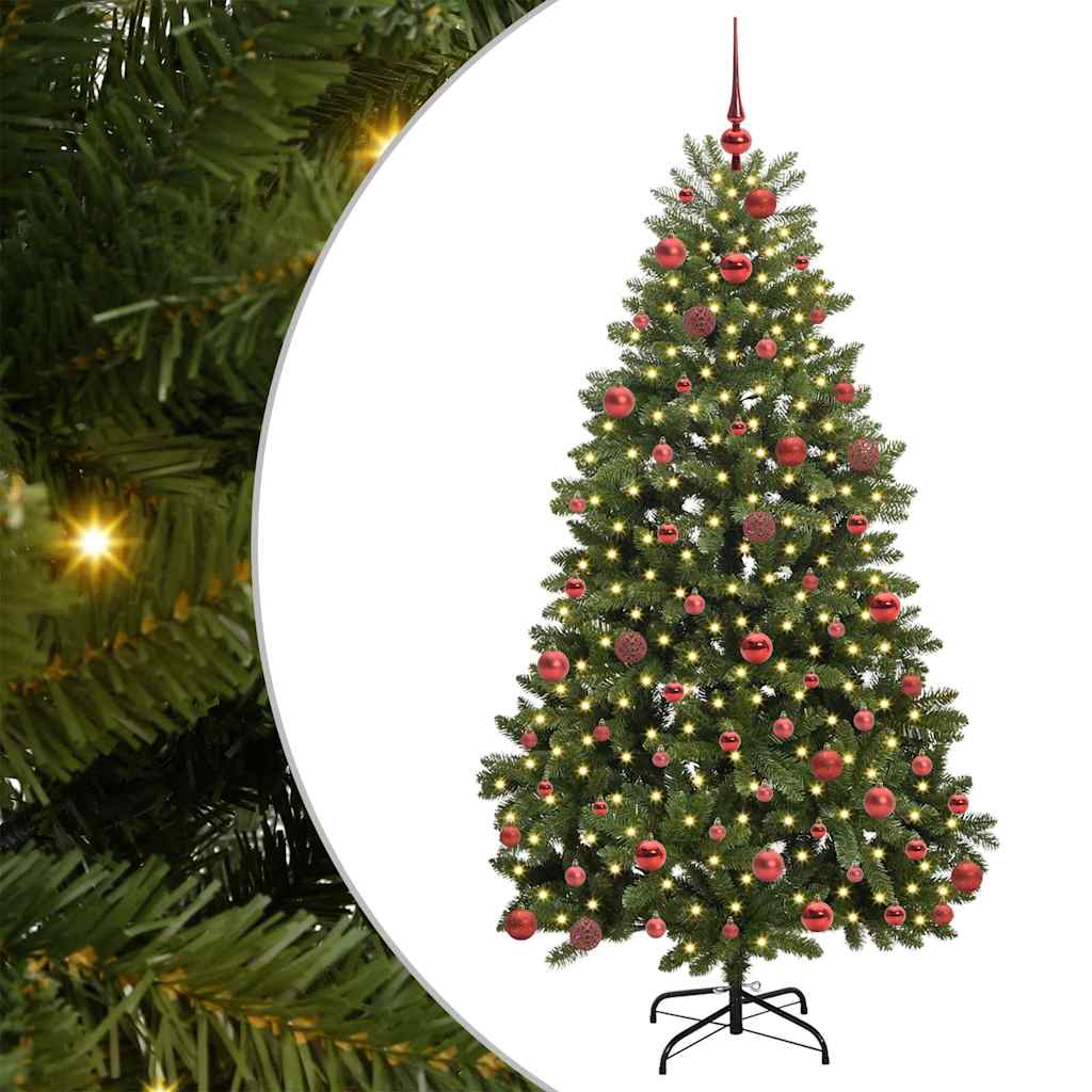 Artificial Christmas Tree with Stand Green 180 cm PVC and Metal