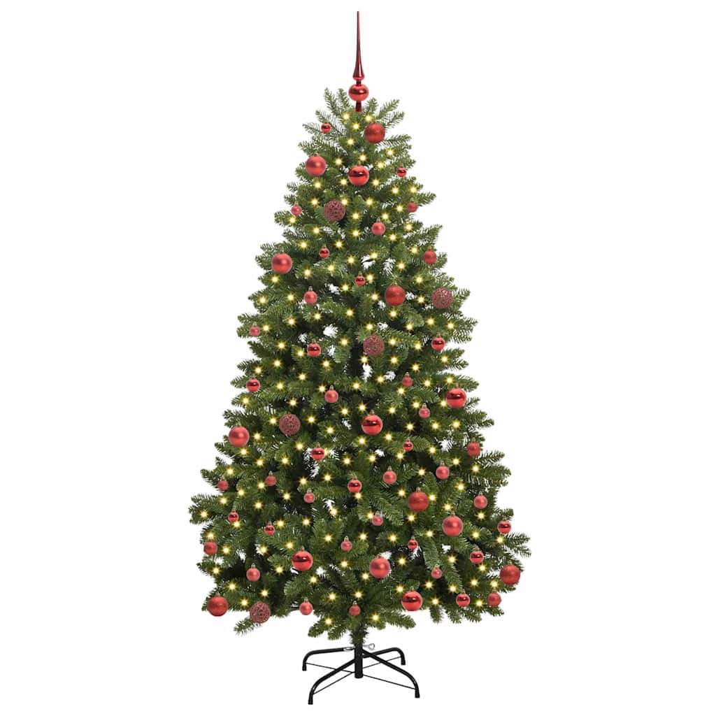 Artificial Christmas Tree with Stand Green 180 cm PVC and Metal