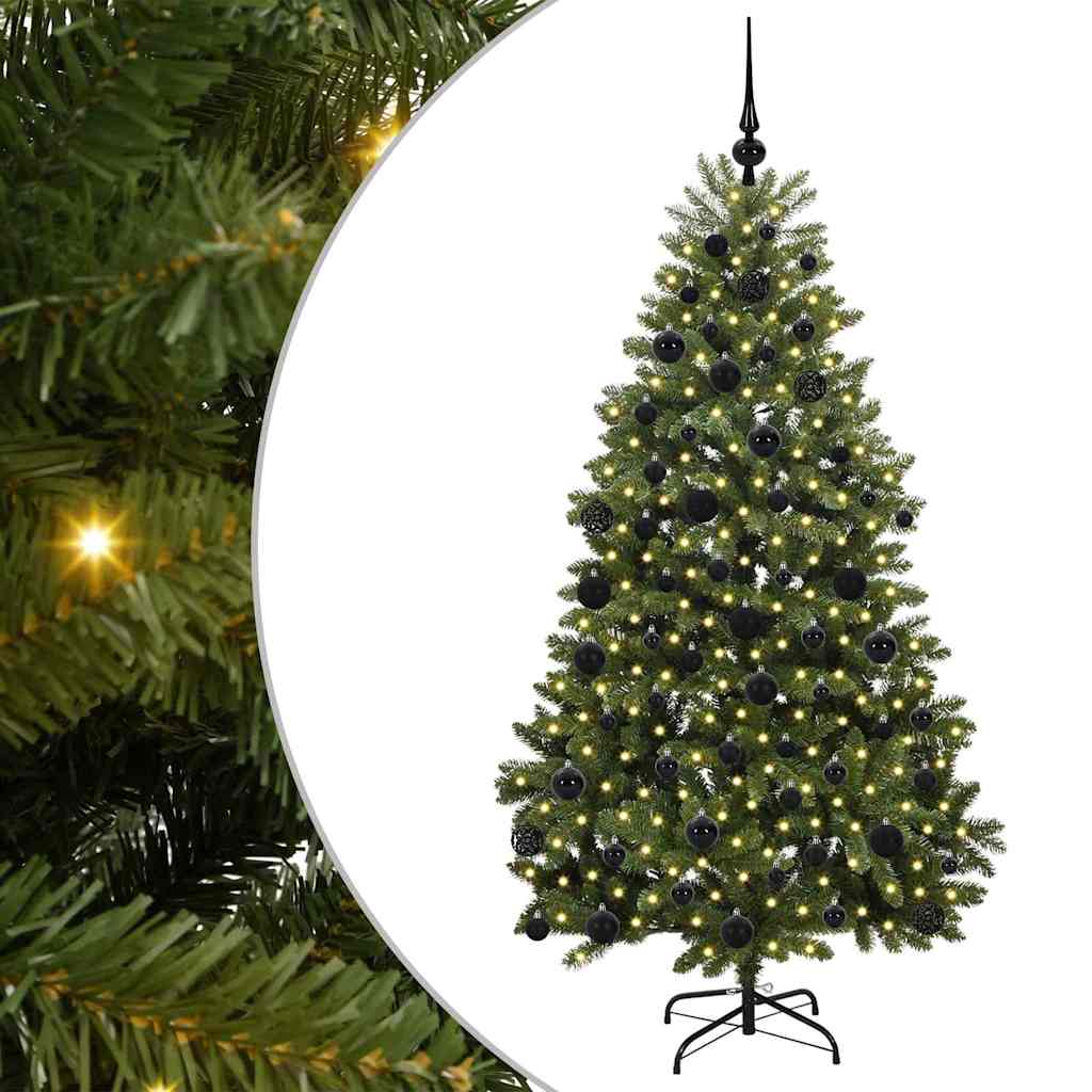 Artificial Christmas Tree with Stand Green 180 cm PVC and Metal