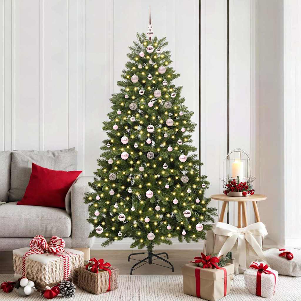 Artificial Christmas Tree with Stand Green 180 cm PVC and Metal