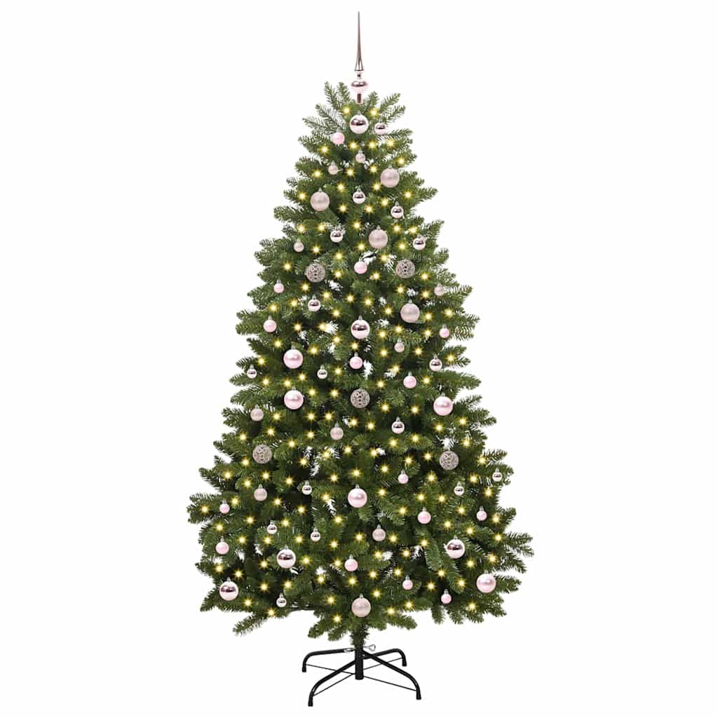 Artificial Christmas Tree with Stand Green 180 cm PVC and Metal