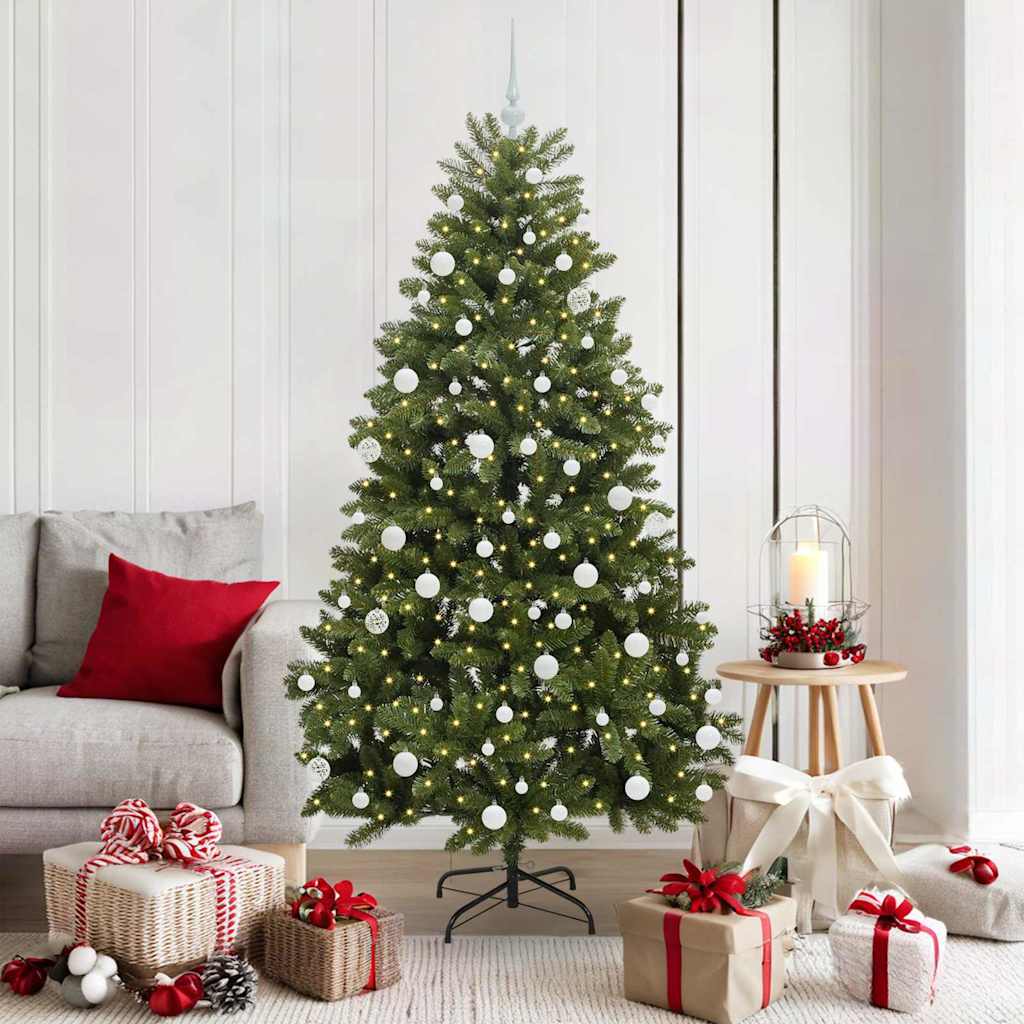 Artificial Christmas Tree with Stand Green 180 cm PVC and Metal